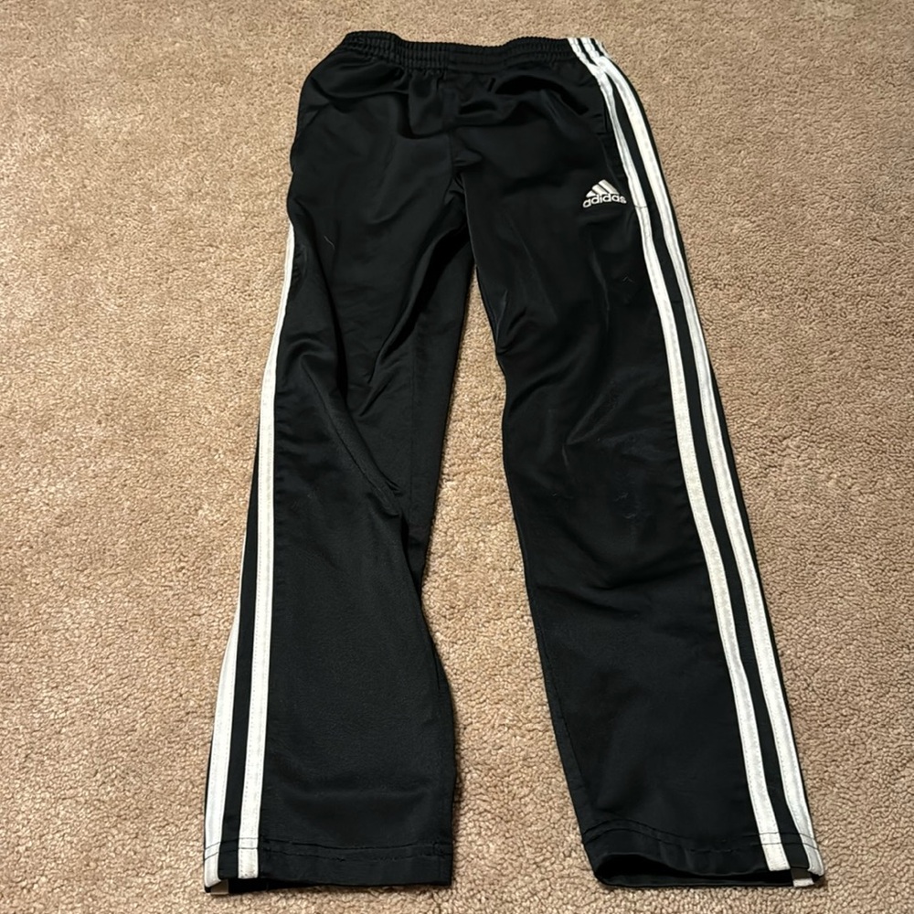 Adidas youth small track pants with pockets